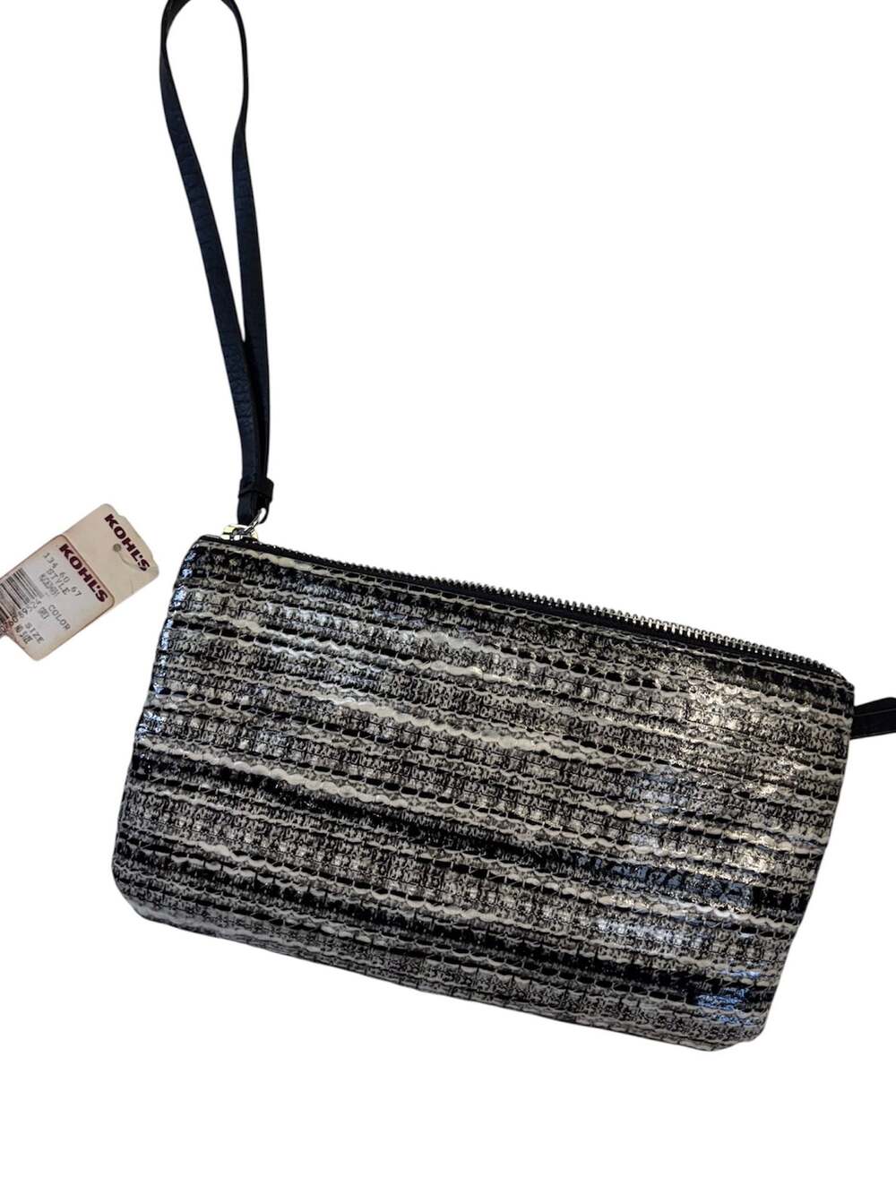 Juicy Couture HJC63HR91 Grey Tweed Wristlet Clutch